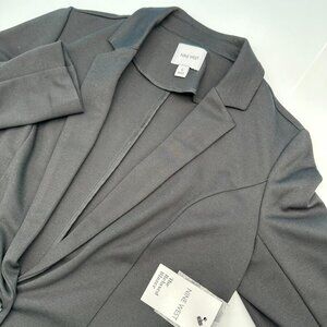 Nine West Women's Relaxed Single Button Blazer Jacket, Size Small, Mineral Black